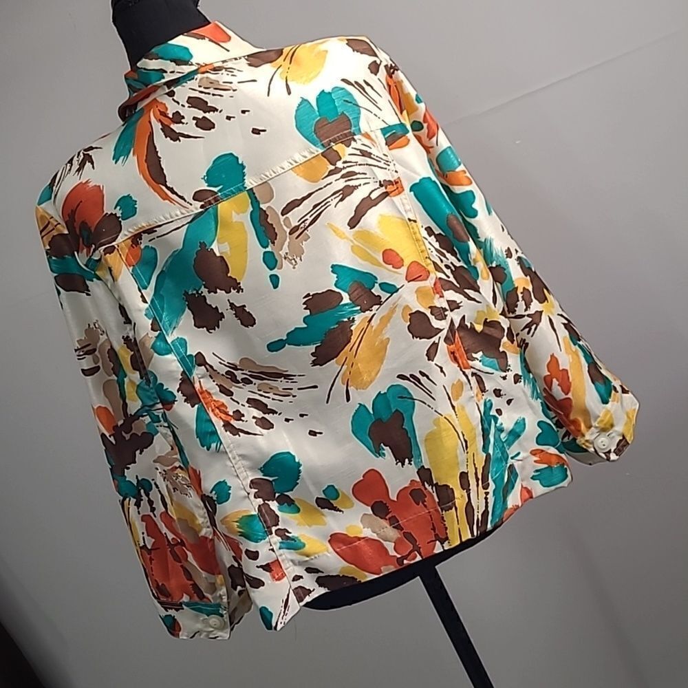 Southern Lady PL 100% polyester button front collared jacket - Picture 4 of 9